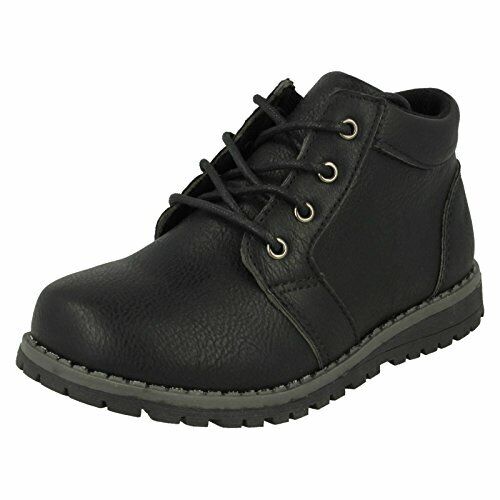 Boys black desert boots on sale