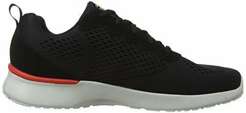 Skechers Dynamight Tuned Up Black Mesh Mens Trainers Lace Up Memory Foam