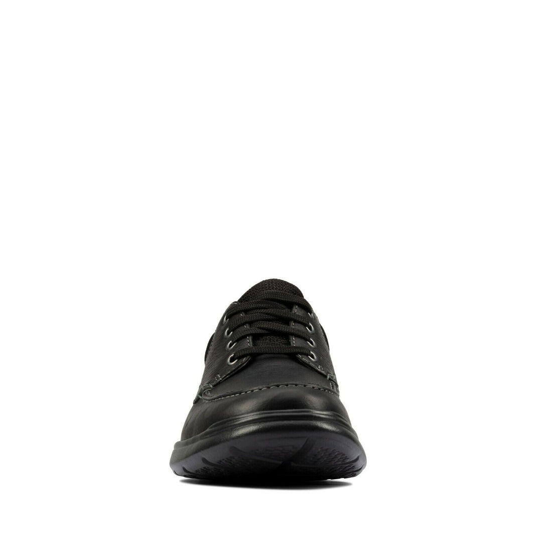 Clarks Cotrell Edge WIDE H FIT Black Oily Leather Lightweight  Lace Up Shoes