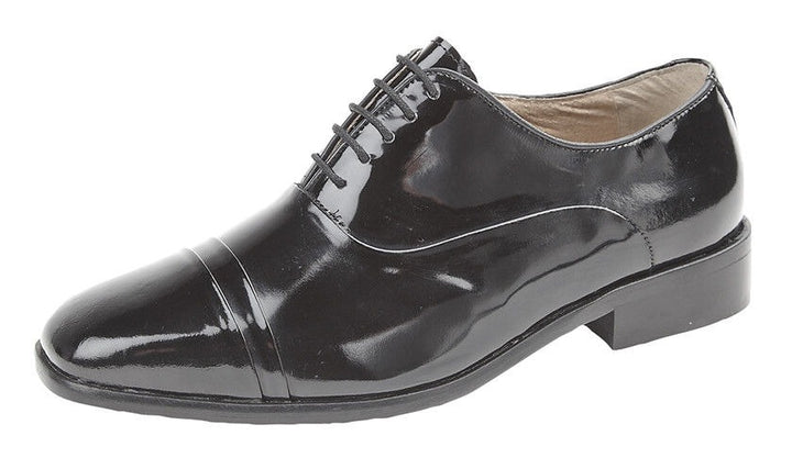 Montecatini MT5101 Black Patent Leather Mens Shiny Formal Dress Wedding Shoes