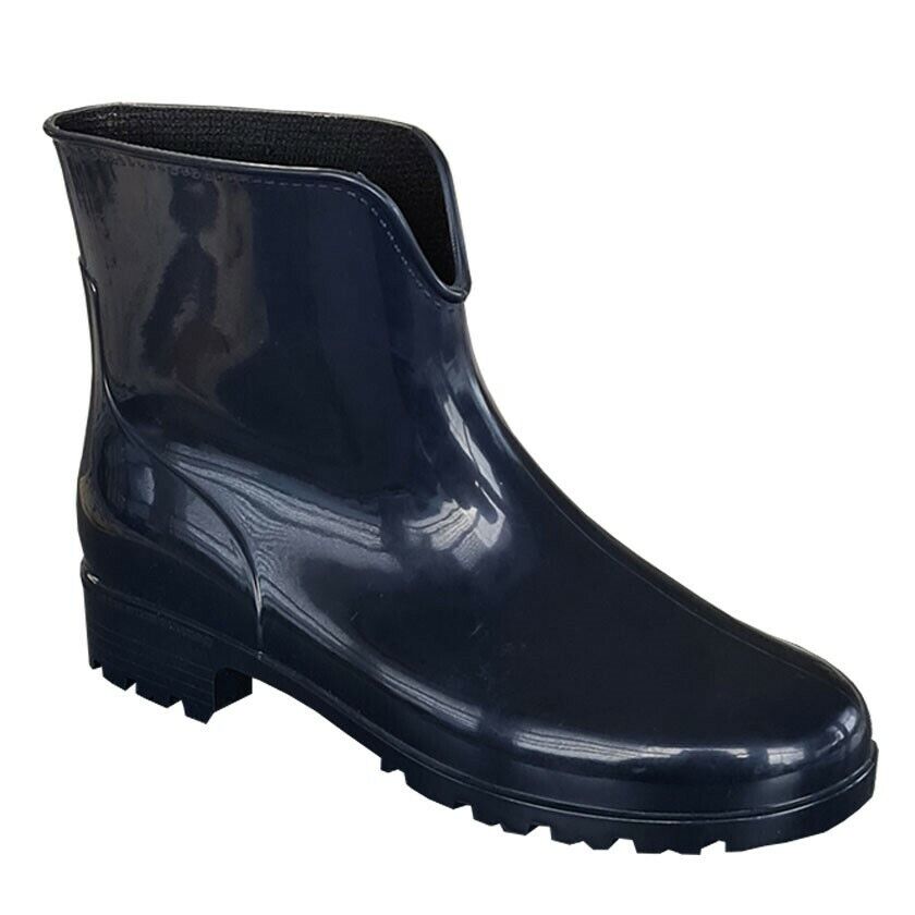 Stormwells Short Ankle Wellies Dog Walking Waterproof Festival Wellingtons Navy