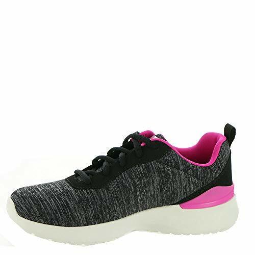 Skechers Dynamight Paradise Waves Black/Pink Womens Wide Fit Trainers Lace Up