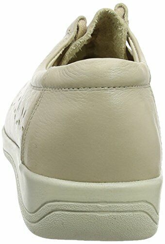 Padders Coastline Womens Beige Soft Leather Lace Up Sandals EXTRA WIDE FIT (EE)