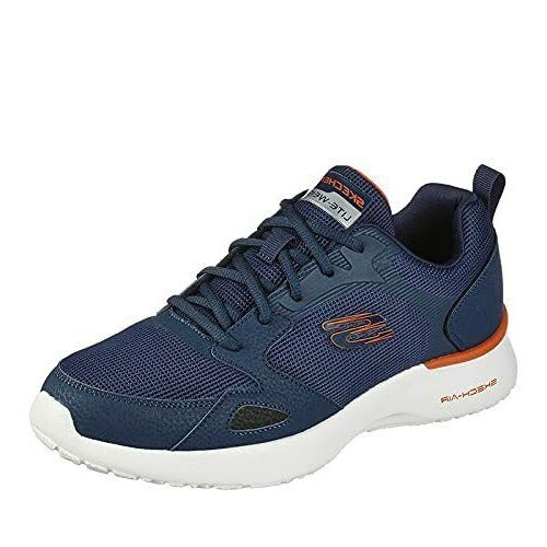 Skechers Venturik Navy Blue Mesh Lace Up Lightweight Memory Foam Trainers