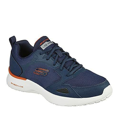 Skechers Venturik Navy Blue Mesh Lace Up Lightweight Memory Foam Trainers