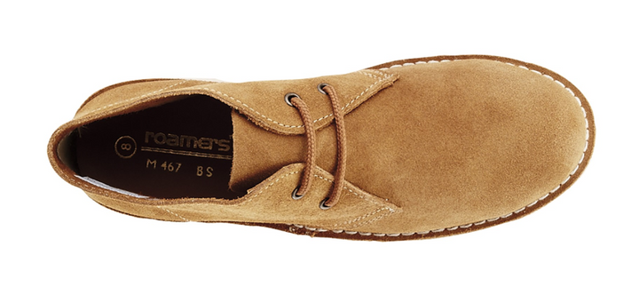 Roamers M467BS Sand Tan 2 Eyelet Suede Desert Boots Mens Sizes 4 -15 UK