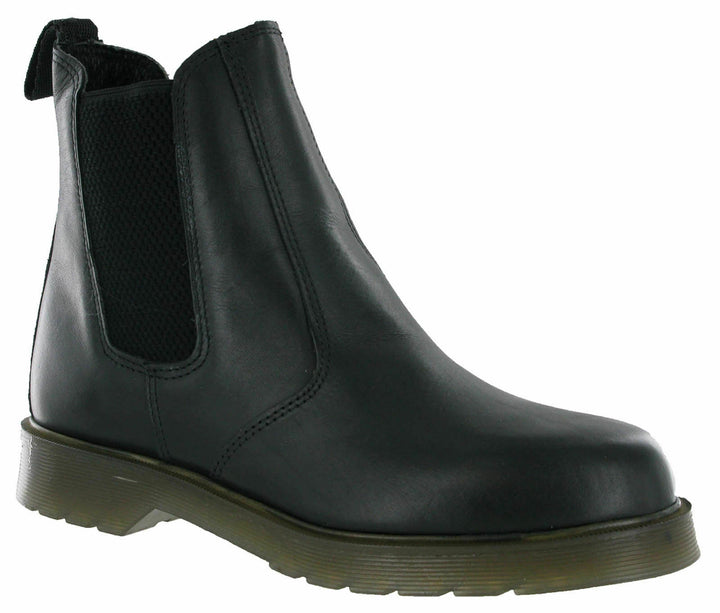 Grafters M573A Black Leather Pull On Air Cushion Dealer Chelsea Boots