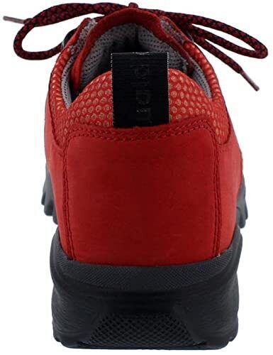 Waldlaufer H Amiata Red Lightweight Waterproof Lace Up Wide Fitting Walking Shoe