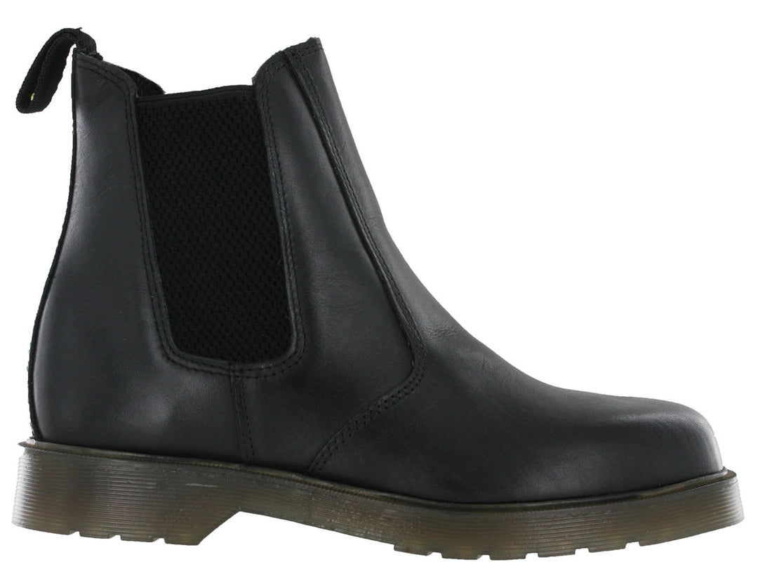 Grafters M573A Black Leather Pull On Air Cushion Dealer Chelsea Boots