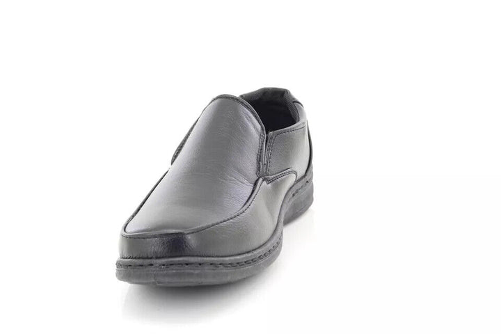 Dr Keller Karl Mens Black Faux Leather Slip on Smart Casual Comfort Shoes