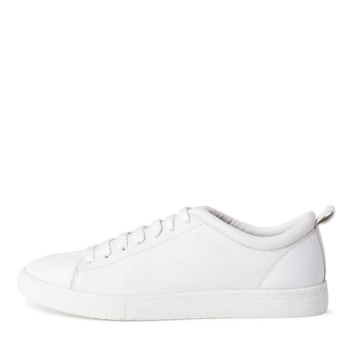 Tamaris 23611 White Leather Lace Up Light Weight Cushioned Athleisure Trainers