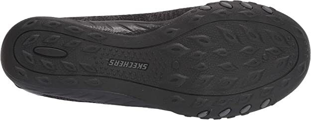 Skechers Ladies Black Wide Fit Bungee Slip On Trainers Breathe Easy Opportuknity