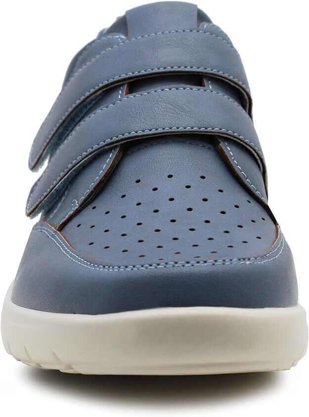 Dr Keller Jane Ladies Denim Blue Double Strap Perforated Light Weight Casual Shoes