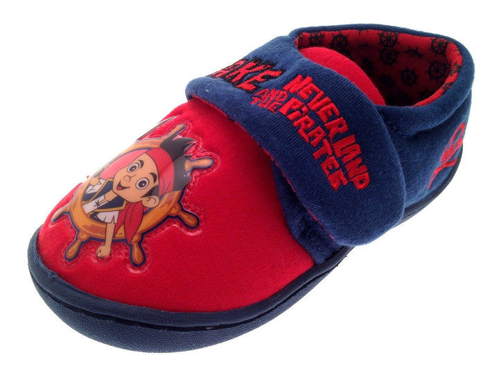 Disney Jake And The Neverland Pirates Boys Red/Navy Slippers With Strap Infants