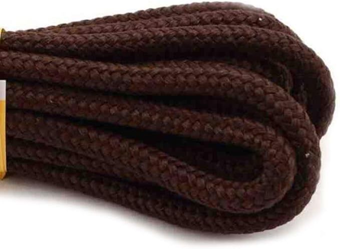 Grafters 90cm BROWN Shoe Laces Strong For 6 - 7 Eyelet Boots Chunky Braided Pack