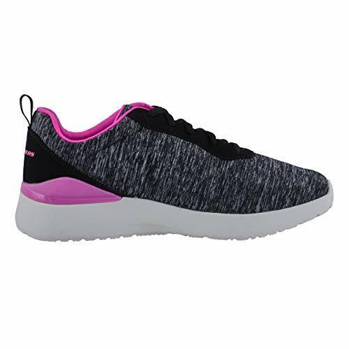 Skechers Dynamight Paradise Waves Black/Pink Womens Wide Fit Trainers Lace Up