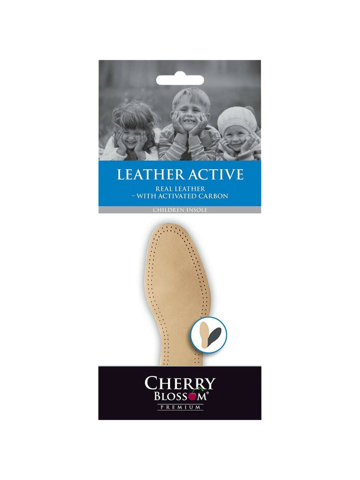 Cherry Blossom Premium Leather Cushioned Insoles Comfort Children Kids Infant