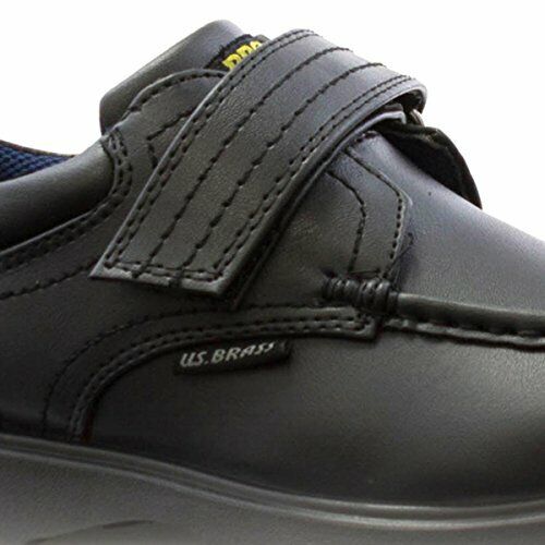 US Brass C657 Mark Children Boys Quality Black School Shoes w/ Strap Sizes Infant 8-6