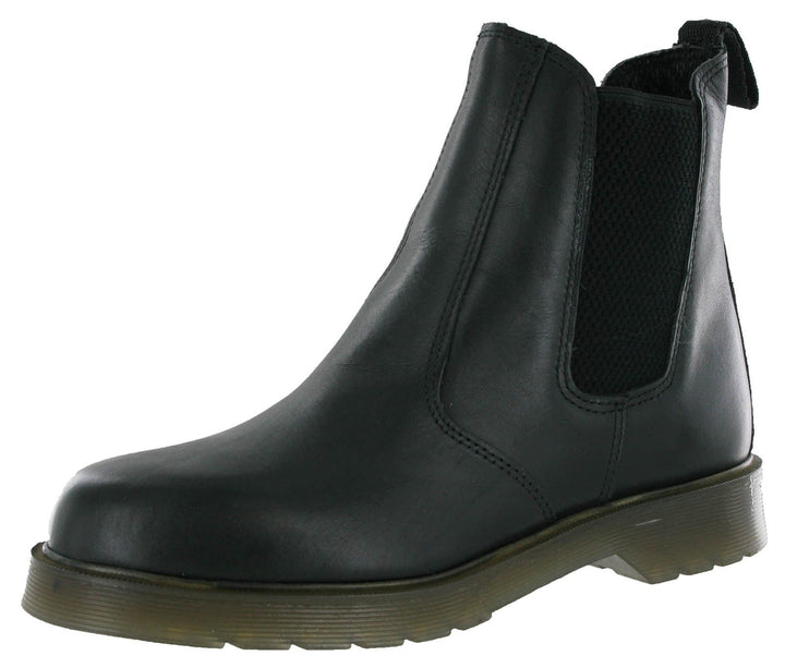 Grafters M573A Black Leather Pull On Air Cushion Dealer Chelsea Boots