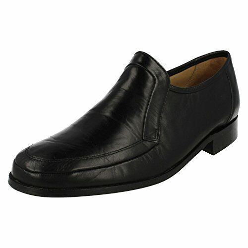 Thomas Blunt Baxter Mens Black Leather Loafer Moccasin Slip On Formal Shoes Size 5