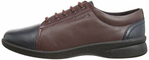 Padders Refresh Navy/Wine Leather 3E/4E WIDE FIT Womens Lace Up Comfort Shoes