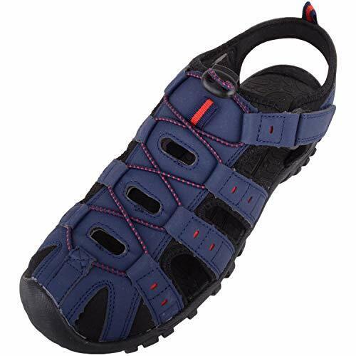 Urban Jacks Windermere Mens Navy Blue Lightweight Toggle Hiking / Sports Sandals