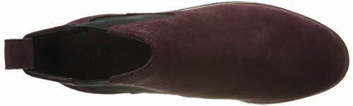 Clarks Griffin Plaza Womens Burgundy Red Suede Leather Elasticated Chelsea Boots