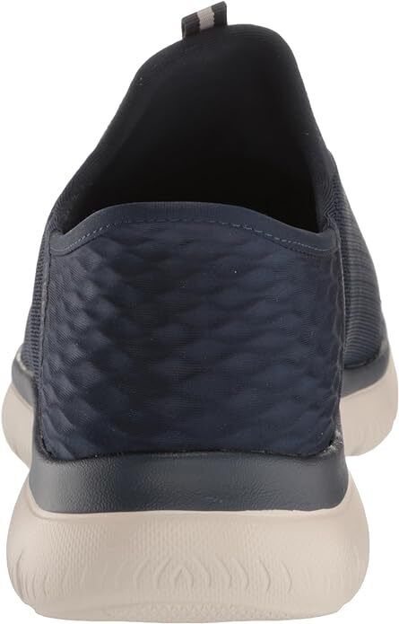 Skechers Slip Ins High Range Mens Navy Wide Fit Bungee Hands Free Vegan Trainers