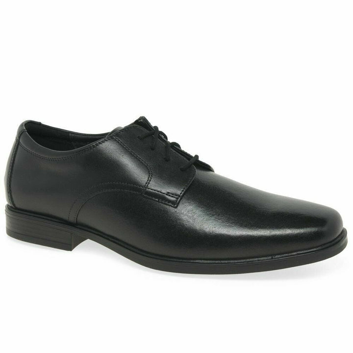 Clarks Howard Walk Wide H Fitting Mens Black Leather Oxford Lace Up Formal Shoes