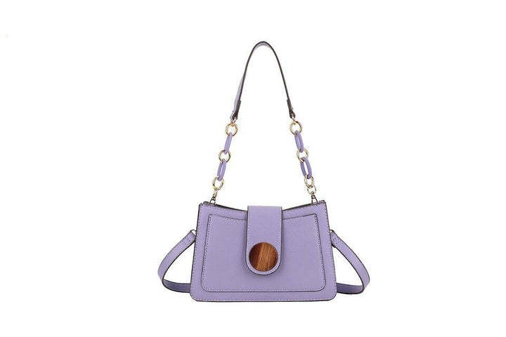 Long & Son Ladies Purple Small Handbag Shoulder Strap Crossbody Strap