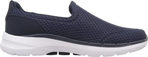 Skechers Mens Navy Memory Foam Mesh  Go Walk 6 Motley Comfort Slip On Trainers