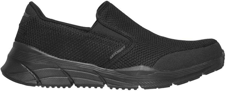 Skechers Equalizer Krimlin Mens Black Wide Fit Memory Foam Mesh Slip On Trainers