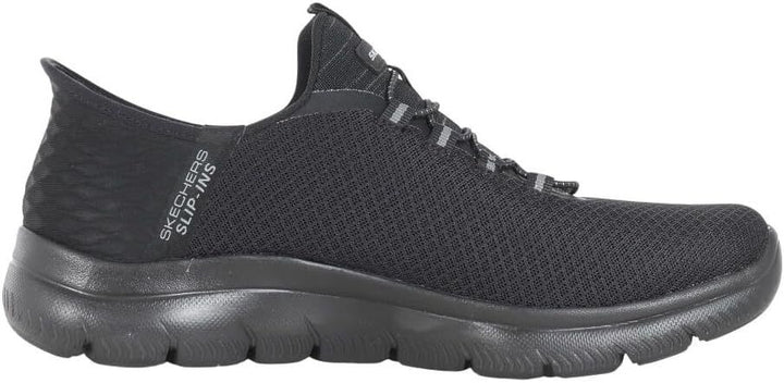 Skechers Slip Ins High Range Mens Black/Black Bungee Hands Free Vegan Trainers