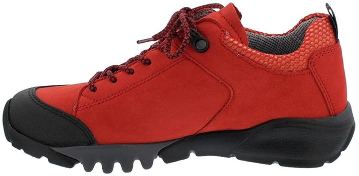 Waldlaufer H Amiata Red Lightweight Waterproof Lace Up Wide Fitting Walking Shoe