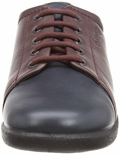 Padders Refresh Navy/Wine Leather 3E/4E WIDE FIT Womens Lace Up Comfort Shoes