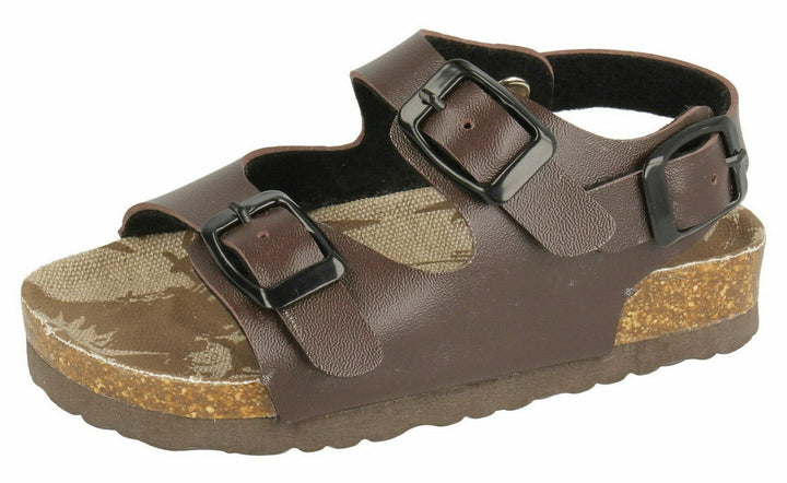 J C DEES N0033 BOYS GIRLS BUCKLE FASTENING FOOTBED SANDALS BIRKENST0CK Style