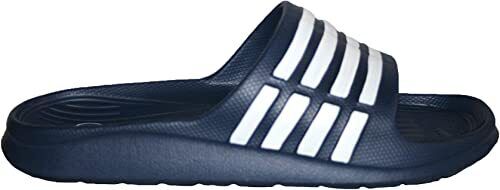 Urban Jacks Mens Women's Navy & White Striped Slider Flip Flop Sandal Slippers