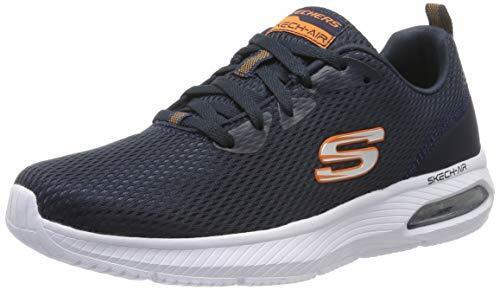 Skechers Dyna Air Navy Blue Mesh Lace Up Lightweight Memory Foam Trainers