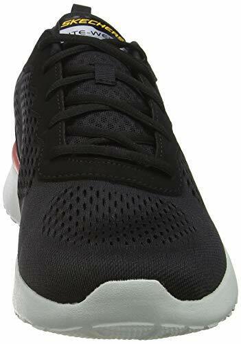 Skechers Dynamight Tuned Up Black Mesh Mens Trainers Lace Up Memory Foam