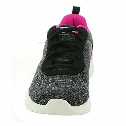 Skechers Dynamight Paradise Waves Black/Pink Womens Wide Fit Trainers Lace Up