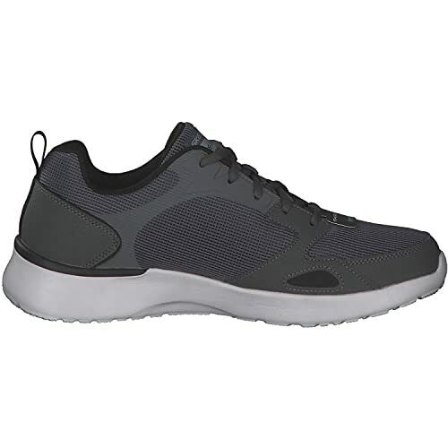 Skechers Venturik Charcoal Grey Mesh Lace Up Lightweight Memory Foam Trainers