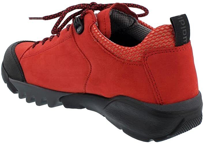 Waldlaufer H Amiata Red Lightweight Waterproof Lace Up Wide Fitting Walking Shoe