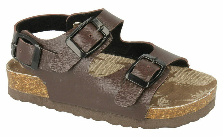 J C DEES N0033 BOYS GIRLS BUCKLE FASTENING FOOTBED SANDALS BIRKENST0CK Style