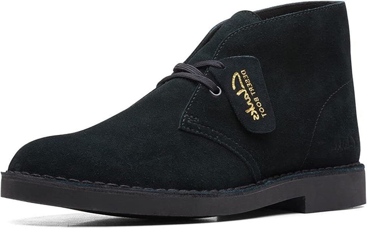 Clarks Originals Desert Boot Evo Black Suede Leather Ortholite Removable soles