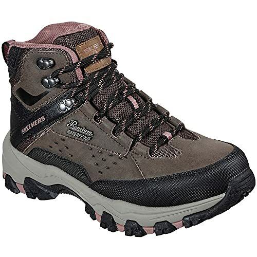 Skechers Selmen My Turf Waterproof Brown Relaxed Fit Hi Top Hiking Trainers