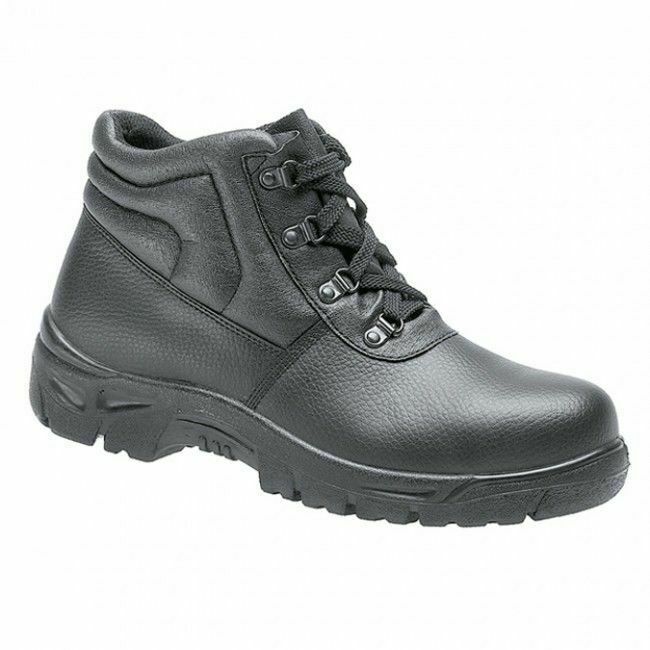 Grafters M5501 UNISEX Safety Steel Toe Cap Black Leather Work Boots UK 3-14