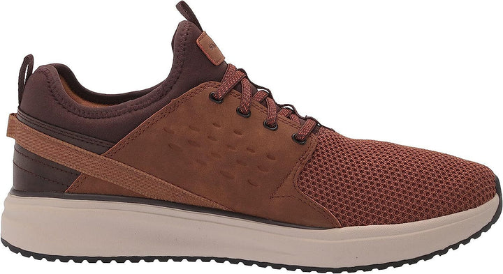 Skechers  Streetwear Vegan Mens Tan Relaxed Fit Bungee Memory Foam Trainer Colton