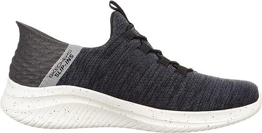 Skechers Slip Ins Right Away Mens Grey Bungee Relaxed Fit Hands Free Vegan Trainers