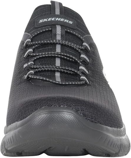 Skechers Slip Ins High Range Mens Black/Black Bungee Hands Free Vegan Trainers