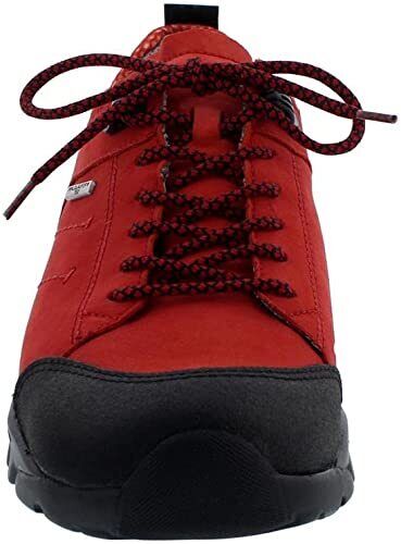 Waldlaufer H Amiata Red Lightweight Waterproof Lace Up Wide Fitting Walking Shoe